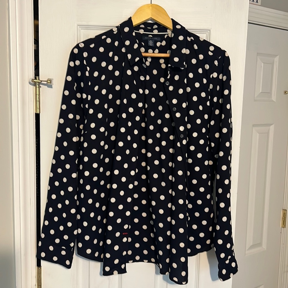 Womens XXL Tommy Hilfiger polka dot blouse